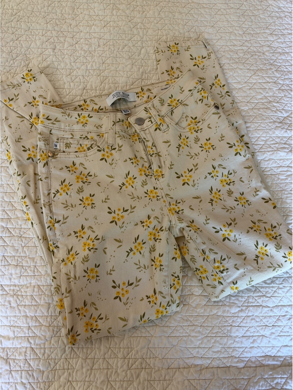 Judy Blue Floral Skinny Jeans